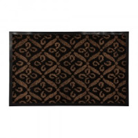 Коврик придверн. влаговпит. HALL 50*80см, коричн.рисунок, подложка ПВХ 24076 Vortex