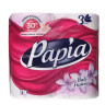 Туалетная бумага PAPIA балийский цветок, 3 слоя, 4 рулона
