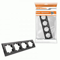 UNIVersal Бриллиант рамка горизонт. СУ 4 мест. графит 7947502-Gr