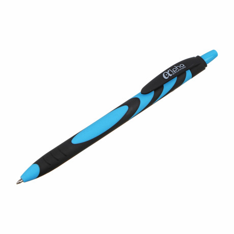 Авторучка шариковая ClipStudio синяя, наконечник 0,7 мм, 6 цветов корпуса, софт-тач