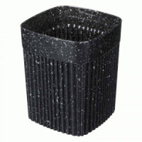 Стакан "VELVET" 90х90х110мм, 0,65л черный гранит (18шт!) 433239350 Бытпласт
