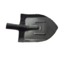 Лопата штыковая асфальтоукладчика черная с рёбрами жёсткости, толщина 1,5мм