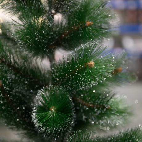 Елка HJ150-81серебро  150см 144ветки мет.подст.