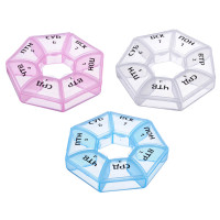 VETTA Бокс для таблеток, пластик, &quot;Неделька&quot; 8,5см, 3 цвета