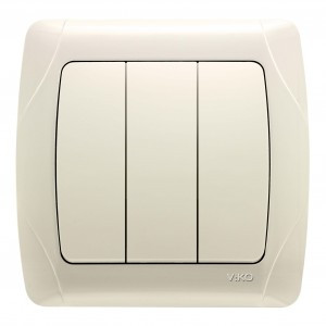 VIKO by Panasonic Carmen выкл. СУ 3 кл. крем. 90562068-RU (Турция)