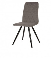 Стул обеденный Polini Home Rio SM (ДхГхВ) 45х45х89 см, серый-черный (кратно 2!) (мест 1)