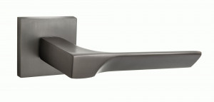 Ручка дверная компл.квадрат.основ. PUERTO Кастаньоле мат. черный никель INAL 549-03 slim MBN