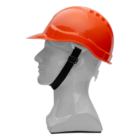 Каска защитная из ударопрочной пластмассы, оранжевая Сибртех