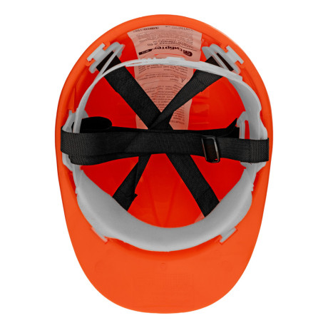 Каска защитная из ударопрочной пластмассы, оранжевая Сибртех