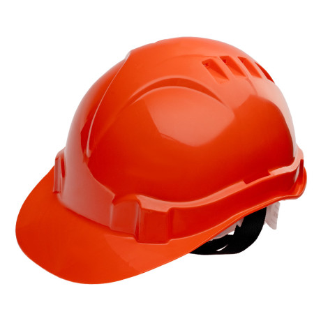 Каска защитная из ударопрочной пластмассы, оранжевая Сибртех