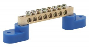 ЭРА NO-222-67  Шина N "ноль" на двух угловых изол ШНИ-8х12-8-У2-Синий (10/300/7200)