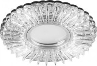 Feron св-к встр. MR16 GU5.3 CD900 подсветка св/д 4K круг прозрачный хром 117(65)x25 28843