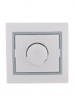 Lezard Мира диммер СУ 1 кл. 16А (800Вт) бел. с серой вставкой (корпус PC) 701-0215-115