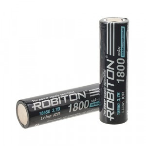 Ак-р Robiton LI18650-1800NP-PK1 1800mAh без защиты PK1 18х65, 15629