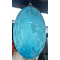 Шар H-176-4 1 шт 15 см &quot;Морозный узор&quot; ГОЛУБОЙ (128)