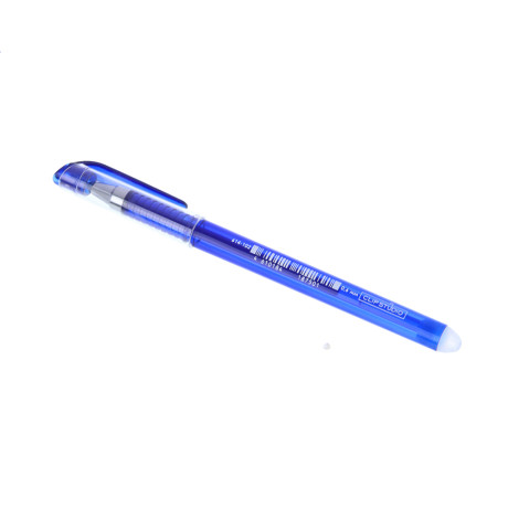 Ручка гелевая ClipStudio "пиши-стирай" синяя, два цвета корпуса, наконечник 0,6 мм