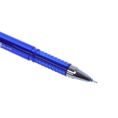 Ручка гелевая ClipStudio "пиши-стирай" синяя, два цвета корпуса, наконечник 0,6 мм