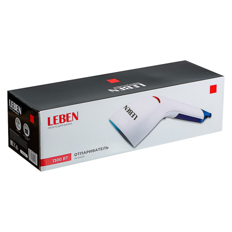 LEBEN Отпариватель ручной, 1300Вт, 15 гр/мин, объем 60мл
