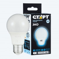 СТАРТ лампа св/д ЛОН A60 E27 7W(560lm) 4000K 4K 108x60 матов пласт/металл холодный свет WS 17293