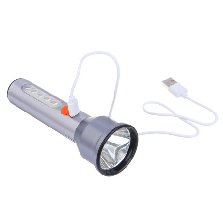 Фонарь рабочий тм ЕРМАК, LED СОВ, 4 режима, 1200мАч, зарядка Type-C, алюминий, пластик, 143х49х29 мм