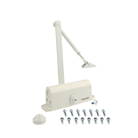 Доводчик дверной VANGER DC-85-W белый (дверь до85кг, t= -40°C)   \10