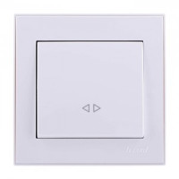 Lezard RAIN выкл. промежуточный СУ 1 кл. бел. (корпус PC) 703-0202-107