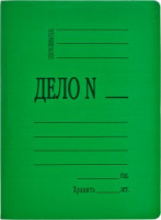 Скоросшиватель картон мел  360 г/м.,зелёный 660586