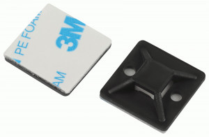 ЭРА Площадка самоклеящаяся (20х20мм) под хомуты чёрная (уп.10шт, цена за уп) NO-225-310 66691