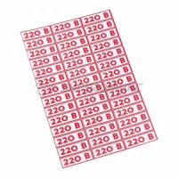 Знак электробезопасности " 220 В"10*30 мм Rexant цена за шт (210!), 56-0007