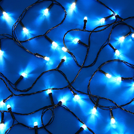 СНОУ БУМ Гирлянда эл. вьюн 20м, 200LED, белый, 8 режимов, ПВХ черный, 220В