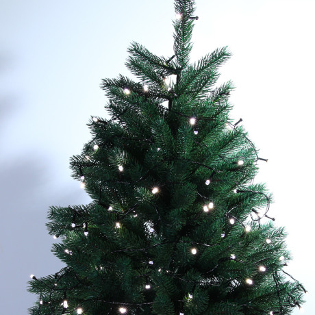 СНОУ БУМ Гирлянда эл. вьюн 20м, 200LED, белый, 8 режимов, ПВХ черный, 220В