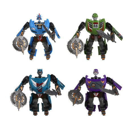 ИГРОЛЕНД Робот трансформирующийся "Спорткар", PP, 19х19,5х7,5 см, 4 дизайна