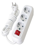 Удлинитель ПВС 3*0,75 2м с/з+выкл