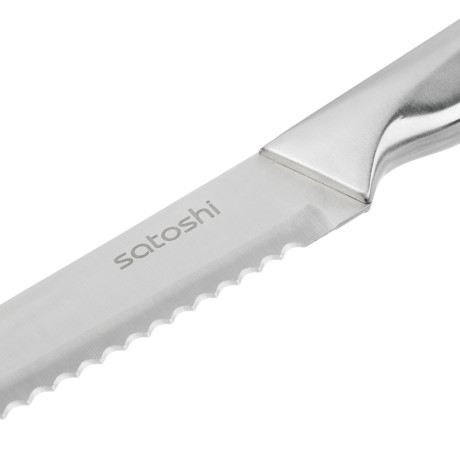 SATOSHI Морель Набор ножей кухонных 9пр, ручки хром, акриловая подставка