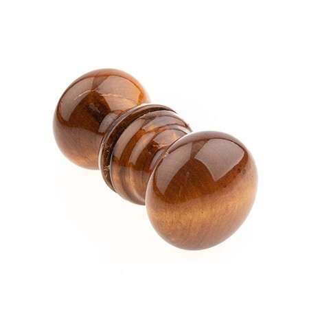 Ручка-кнопка дерев. КРУГЛАЯ  темная (Мокко)  Йошкар-Ола \24