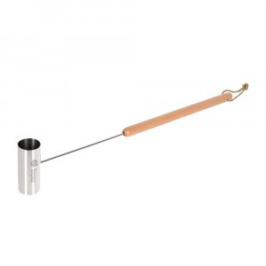 Ковш из нержавеющей стали 0,23л, длина 69см, с деревянной ручкой 41297, Банные штучки