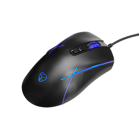 BY Игровая мышь проводная Rifle 7200dpi,7D,A725F,RGB,220см