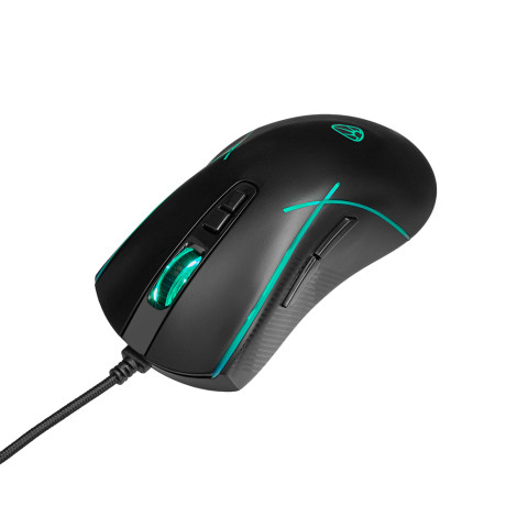 BY Игровая мышь проводная Rifle 7200dpi,7D,A725F,RGB,220см