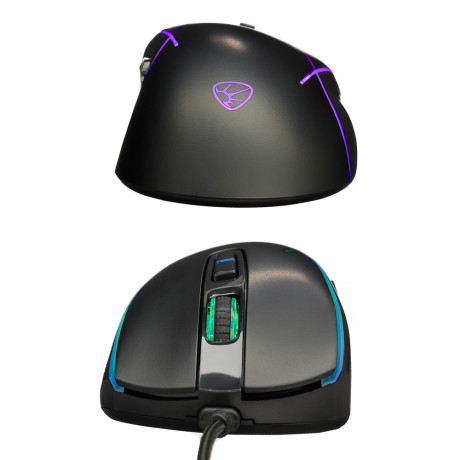 BY Игровая мышь проводная Rifle 7200dpi,7D,A725F,RGB,220см