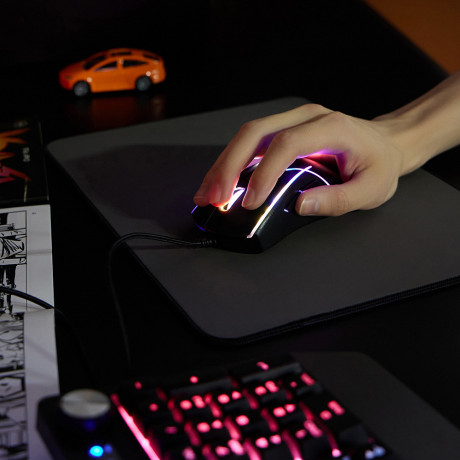 BY Игровая мышь проводная Rifle 7200dpi,7D,A725F,RGB,220см