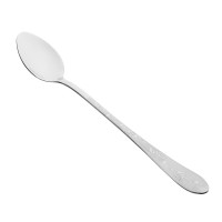 Ложка чайная с удлиненной ручкой &quot;Цветы&quot;, 19см, нерж.сталь