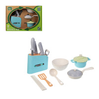 ИГРОЛЕНД Игровой набор посуды "Экопластик", 18 предметов, пластик, 34,5х11х24 см