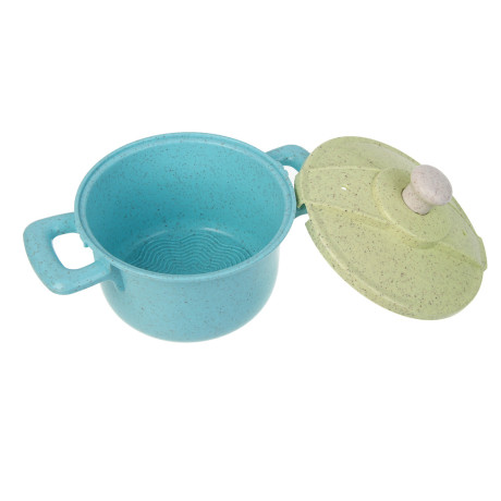 ИГРОЛЕНД Игровой набор посуды "Экопластик", 18 предметов, пластик, 34,5х11х24 см