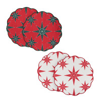 PROVANCE Щелкунчик Салфетки сервировочные, 2шт в комплекте, 38см, 100% полиэстер, 2 дизайна