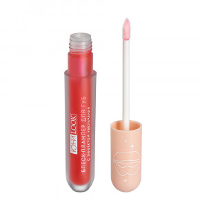 ЮниLook Блеск-плампер для губ с эффектом увеличения, 3,7мл, тон 02, кораллово-розовый