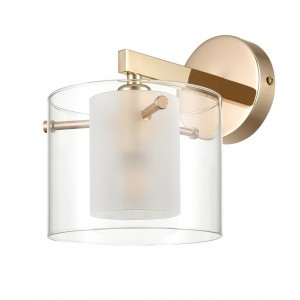 LUMION 6587/1W MODERNI LN25 зол./прозр., мет./стекло Бра E14 40W 220V VERDI