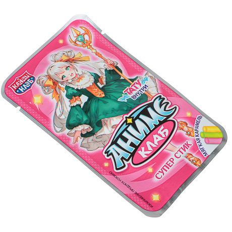 Мягкая карамель с татуировкой "Аниме Клаб. Супер Стик" 5гр