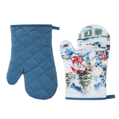 PROVANCE Белые мишки Прихватка-варежка, 100% полиэстер, 17х27см