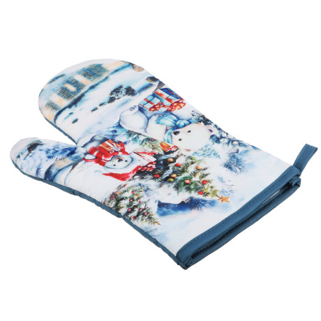 PROVANCE Белые мишки Прихватка-варежка, 100% полиэстер, 17х27см