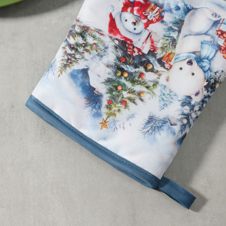 PROVANCE Белые мишки Прихватка-варежка, 100% полиэстер, 17х27см